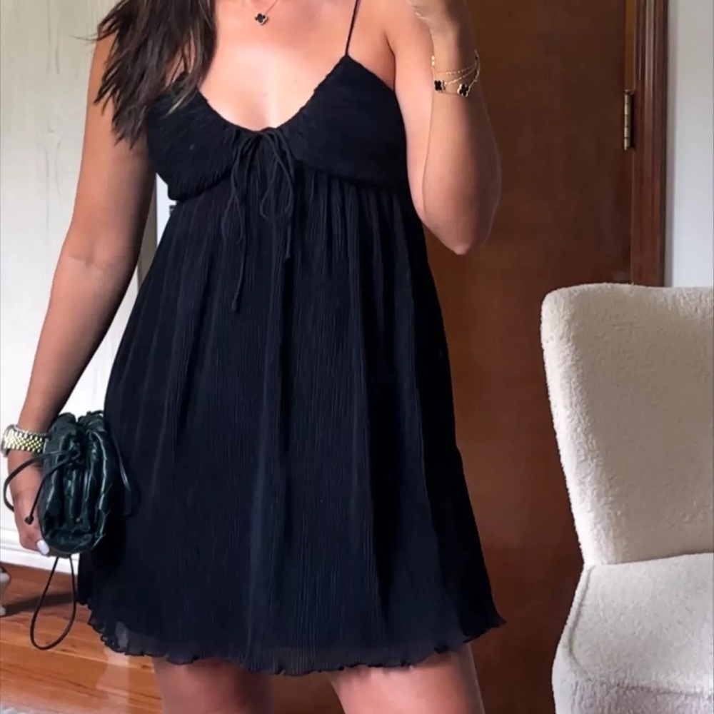Abercrombie & Fitch Black Spaghetti Strap Dress